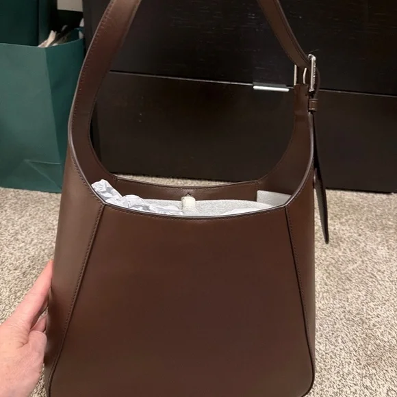 Ralph lauren Large Tanner bag in brown leather - Picture 2 of 7